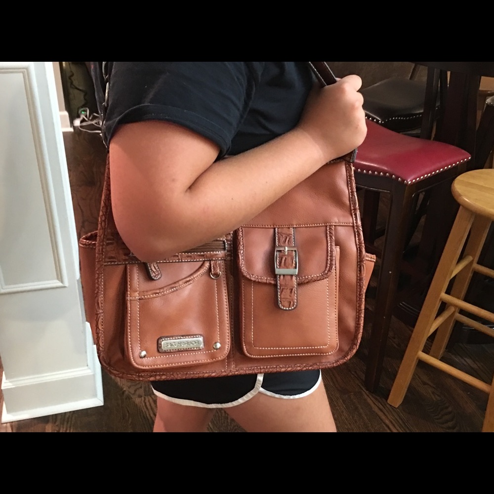 Large brown sag harbor purse.
